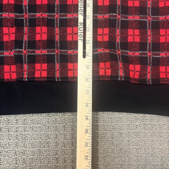 Ted Baker Knit Pullover 6 Tartan Plaid Polo Rugby Elbow Patch Collared Jumper - Picture 5 of 12